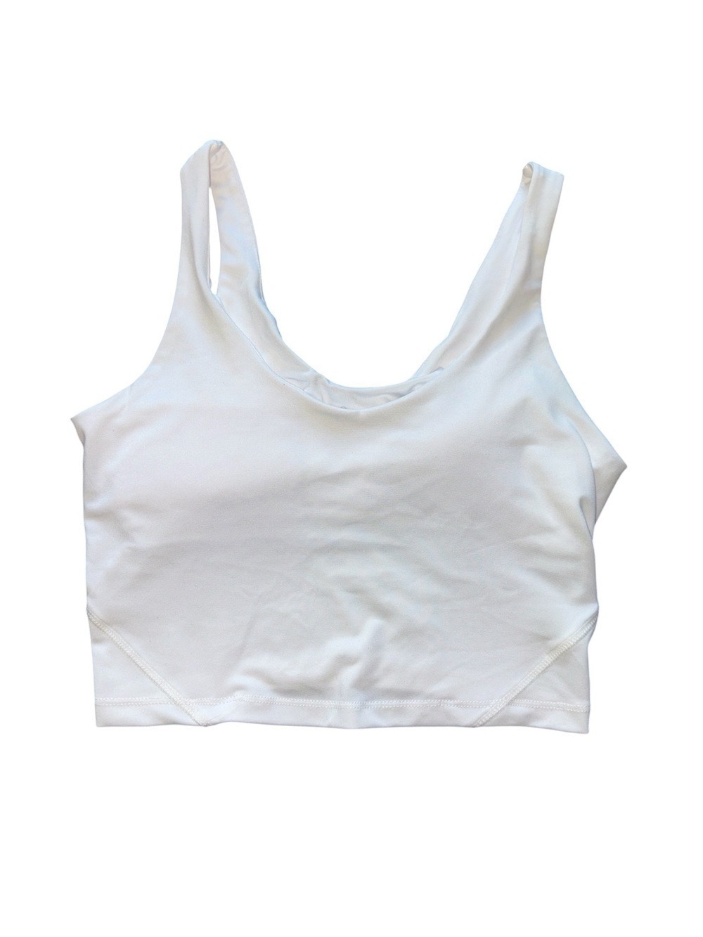 White Cropped Tank Top